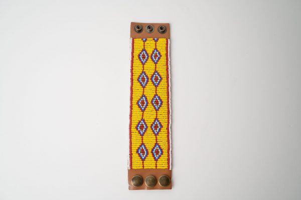 Brazalet Olkimatare Ancho amarillo - Imagen 4